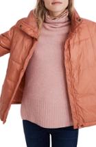 Women's Madewell Travel Buddy Packable Puffer Jacket, Size - Pink