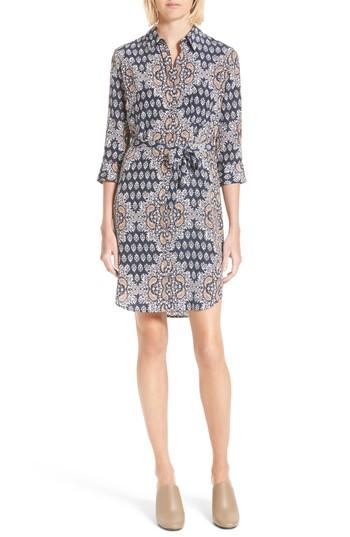 Women's L'agence Stella Print Shirtdress - Blue
