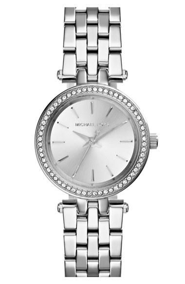 Women's Michael Kors 'petite Darci' Crystal Bezel Bracelet Watch, 26mm