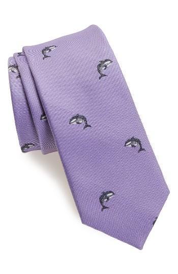 Men's 1901 Orca Silk Tie, Size - Purple