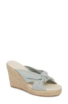 Women's Soludos Knotted Espadrille Wedge Sandal M - Blue