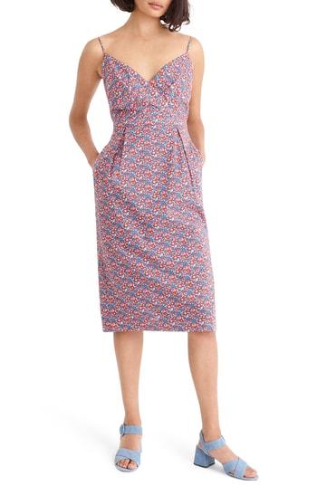 Women's J.crew Liberty Floral Sundress - Blue