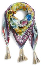 Women's Johnny Was Swag Tassel Trim Silk Scarf