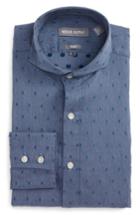 Men's Michael Bastian Trim Fit Dobby Dress Shirt .5r - Blue