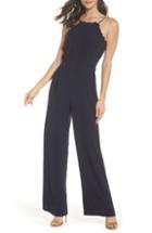 Women's Harlyn Lace Illusion Top Jumpsuit, Size - Blue