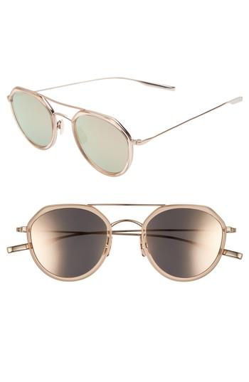 Women's Salt 50mm Polarized Round Sunglasses - Rose Gold/ Rose