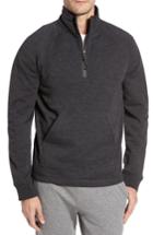 Men's Ugg Merino Wool Quarter Zip Pullover, Size - Black