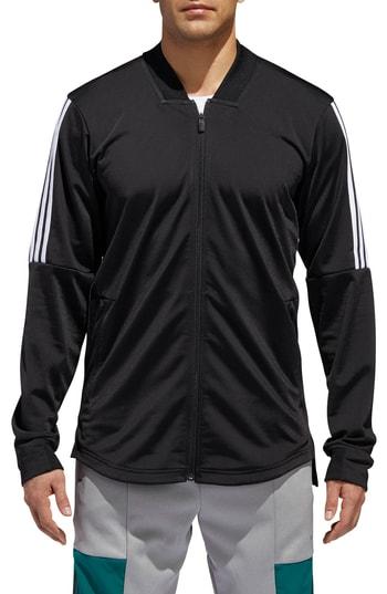 Men's Adidas Id Tricot Bomber Jacket - Black