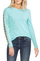 Women's Vince Camuto Cutout Sleeve Sweater - Blue