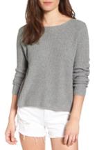Women's Bp. Lace-up Back Sweater, Size - Grey