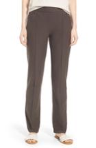 Women's Eileen Fisher Slim Washable Stretch Crepe Bootcut Pants, Size - Grey