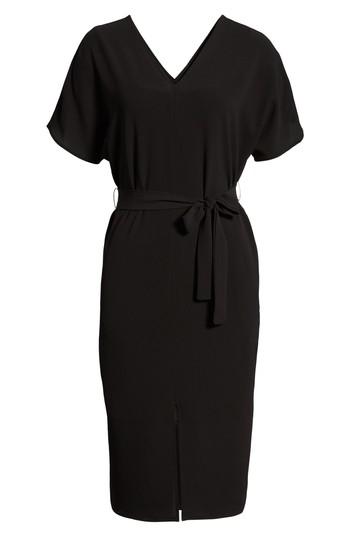 Women's Bobeau Stretch Crepe Dress, Size - Black