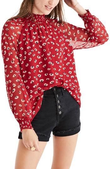 Women's Madewell Mistlight Mock Neck Top