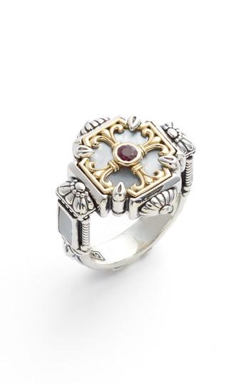 Women's Konstantino Sterling Silver & Ruby Ring