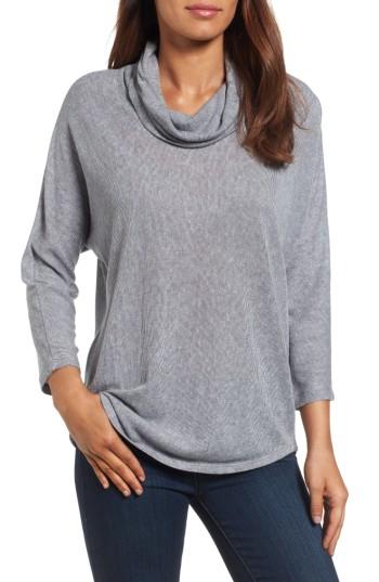 Women's Nic+zoe Blissful Cowl Neck Top - Grey