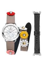 Women's Fendi Selleria Leather Strap Watch Set, 36mm