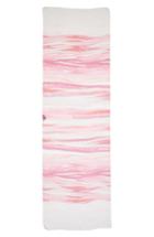 Women's St. John Collection Textured Brushstroke Print Silk Scarf, Size - Pink