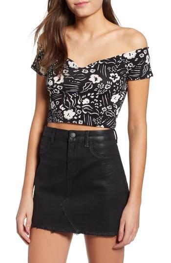Women's Billabong Babe Alert Off The Shoulder Crop Top