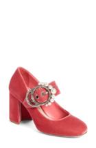 Women's Miu Miu Imitation Pearl Buckle Pump .5us / 36.5eu - Pink