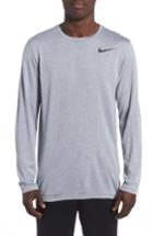 Men's Nike Long Sleeve Training T-shirt - Grey