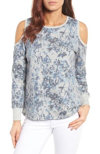 Women's Gibson Cold Shoulder Sweatshirt - Blue