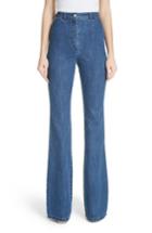 Women's Michael Kors Flare Trouser Jeans - Blue