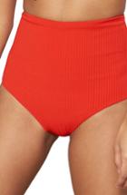 Women's Mara Hoffman Lydia High Waist Bikini Bottoms - Red