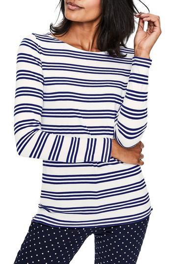 Women's Boden Breton Stripe Top - Blue