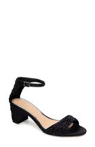 Women's Jewel Badgley Mischka Crystal Block Heel Sandal M - Black
