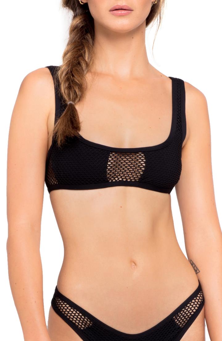 Women's L Space Benji Mesh Bikini Top