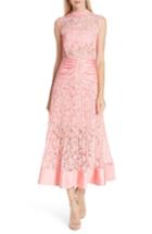 Women's Self-portrait Floral Lace Sleeveless Midi Dress - Pink
