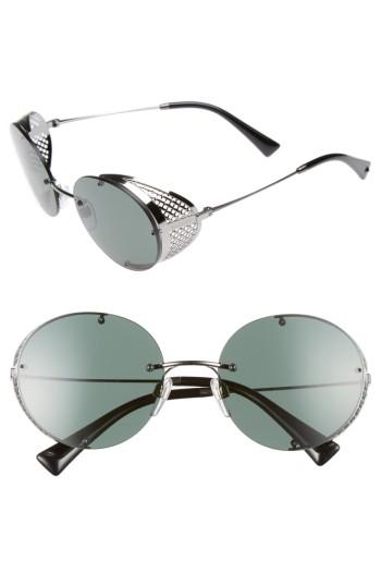 Women's Valentino 52mm Round Sunglasses -