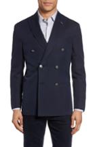 Men's Michael Bastian Classic Fit Double Breasted Blazer L - Blue