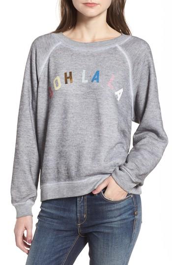 Women's Wildfox Ooh La La Sweatshirt - Grey