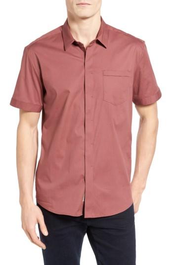 Men's 7 Diamonds City Savior Woven Shirt, Size - Burgundy
