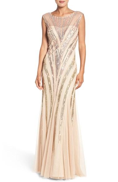 Women's Adrianna Papell Beaded Gown