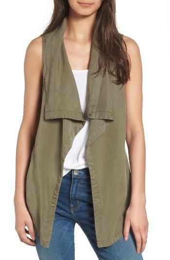 Women's Splendid Wilder Drape Vest - Green