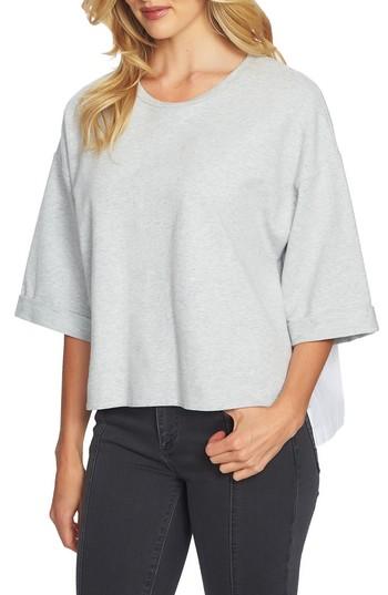 Women's 1.state Poplin Back Top - Grey