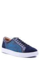 Men's Robert Graham Rubio Floral Sneaker .5 M - Blue