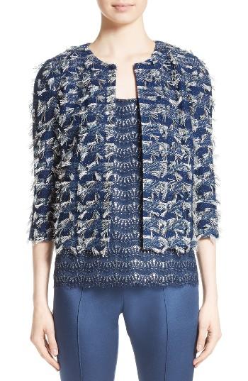 Women's St. John Collection Lackshan Fil Coupe Tweed Jacket
