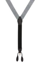 Men's Nordstrom Men's Shop Floral Grid Suspenders, Size - Black/ Blue