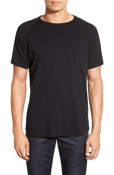 Men's Reigning Champ Jersey Raglan Crewneck T-shirt - Black
