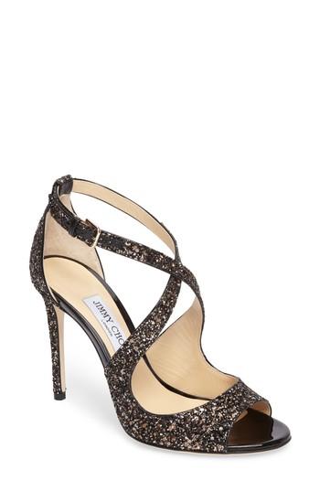 Women's Jimmy Choo Emily Sandal Us / 34eu - Metallic