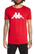 Men's Kappa Authentic Bzain Flocked T-shirt - Red