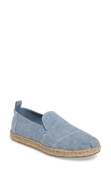 Women's Toms Espadrille Slip-on M - Blue
