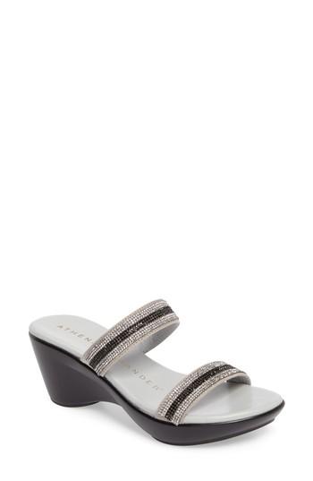 Women's Athena Alexander Arlo Wedge Sandal M - Grey