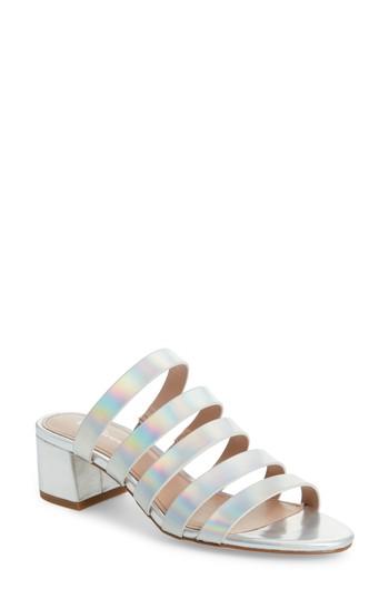 Women's Bcbg Frankie Slide Sandal .5 M - Metallic