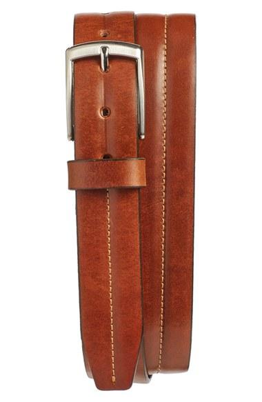 Men's Johnston & Murphy Leather Belt - Tan