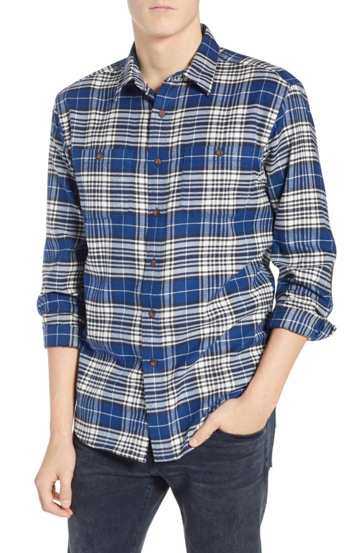 Men's Pendleton Hawthorne Plaid Flannel Shirt - Blue