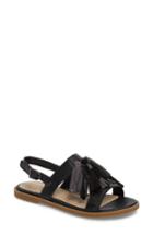 Women's Hush Puppies Chrissie Tassel Sandal .5 M - Black